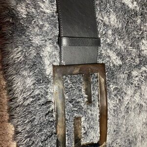 Fendi Cream Leather Belt